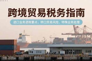 （15381期）跨境贸易税务指南，进口业务退税要点，转口贸易风险，特殊业务处理