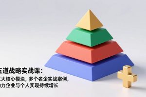 （17095期）五道战略实战课：五大核心模块，多个名企实战案例，助力企业与个人实现持续增长
